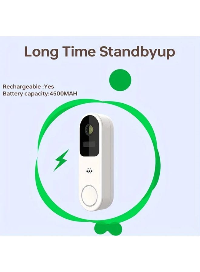 Smart Video Doorbell Camera Wireless Wi Fi 1296P Outdoor Motion Detection Night Vision - Image 5