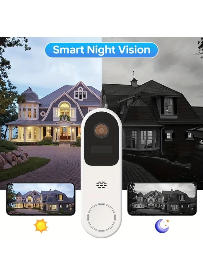 Smart Video Doorbell Camera Wireless Wi Fi 1296P Outdoor Motion Detection Night Vision - Image 4