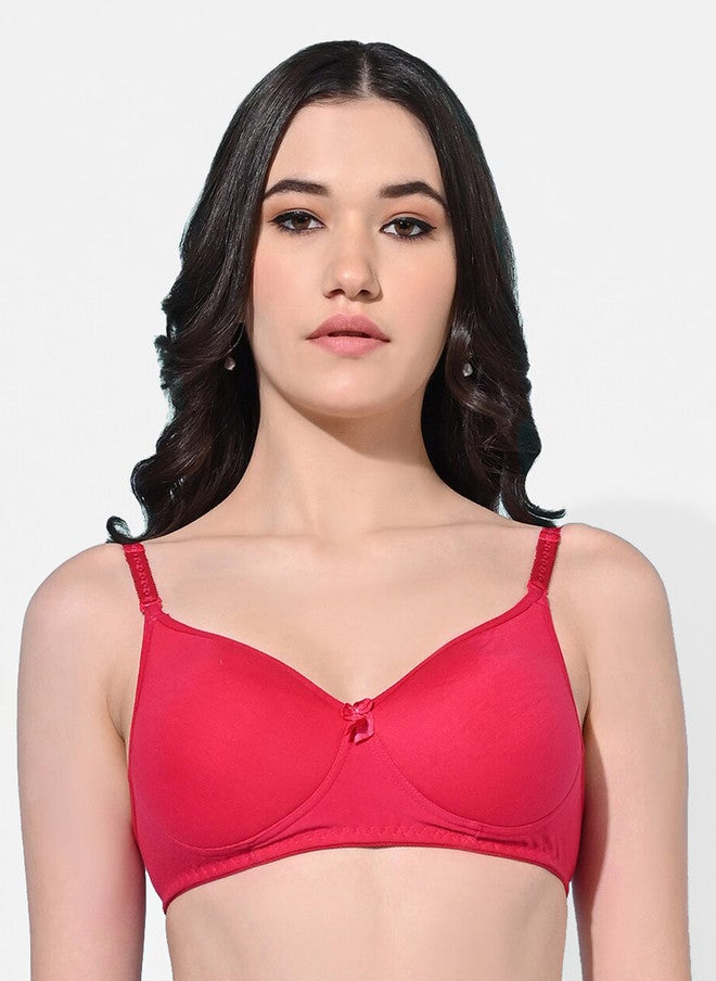 FIMS Pack Of 3 Full Coverage Lightly Padded Everyday Bras With All Day Comfort - Image 2