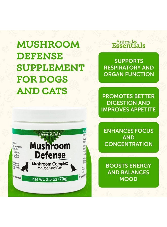 Animal Essentials MUSHROOM DEFENSE Supplement for Dogs & Cats - Critical Immune Defense, Reishi, Maitake, Cordyceps, Mushroom Powder Extract - 2.5 Oz (Pack of 1) - Image 2