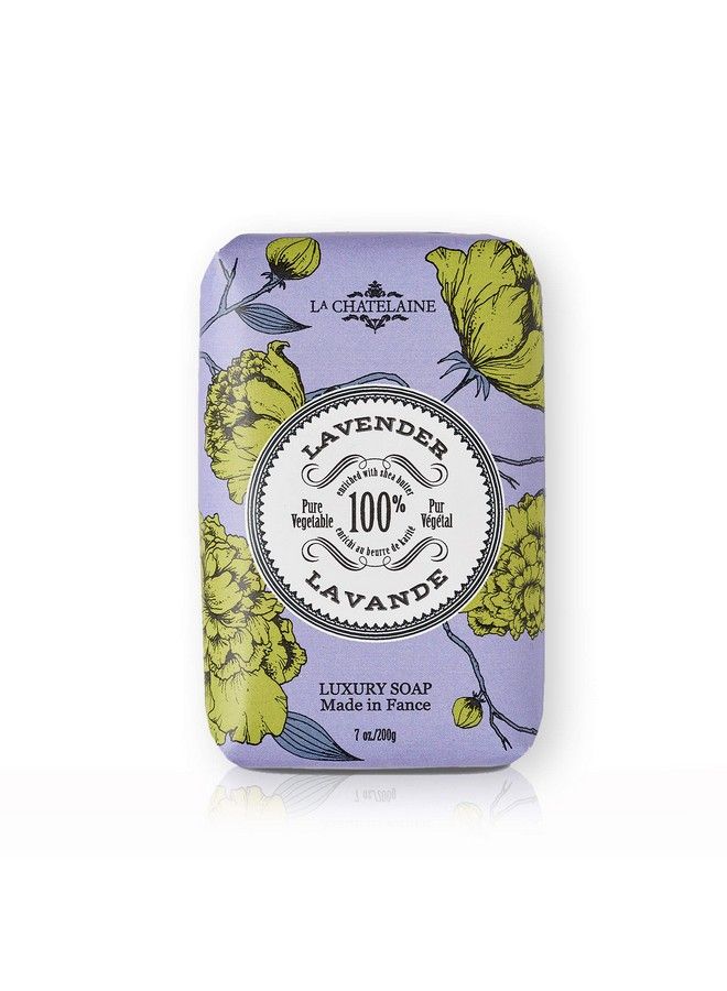 La Chatelaine Luxury French Bar Soap ; Natural Shea Butter Formula (Lavender 7 Oz) - Image 2
