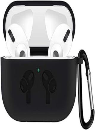 Compatible with AirPods Pro Case, Protective Shockproof Wireless Charging Earbuds Case Cover Skin with Keychain kit Set Compatible for Apple AirPods Pro 2019 (Black) - pzsku/ZF3BC4F1DF07DD40A413DZ/45/_/1717364331/314f2a13-0967-4f6b-be77-4558788f7a45