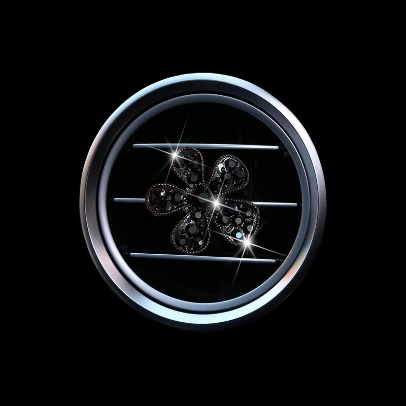LARDROK 5 Pcs Car Vent Clip,Bling Flower Air Fresheners Vent Clips,Car Diffuser Rhinestone Car Interior Decoration Charm Accessories - Image 4