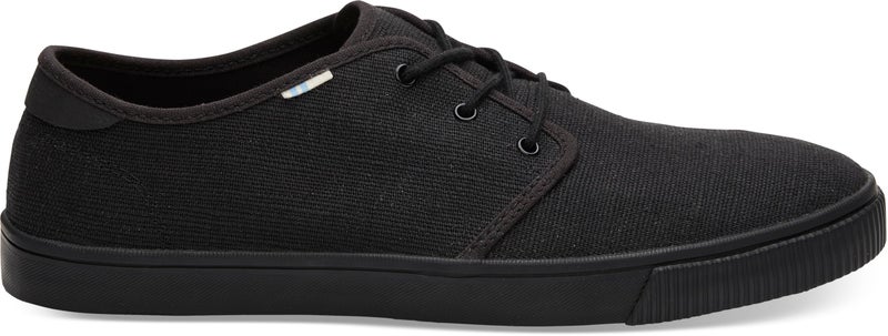 TOMS Men's Carlo Sneaker, Black/Black Heritage Canvas, 10.5 - Image 4