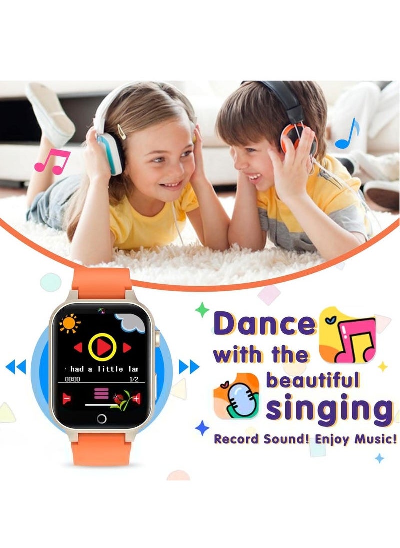Watch for 4-12 Year-old Kids, Comes with Video, Camera, Music Player Functions and 26 Games (Orange)
