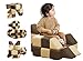 nets Tribe Magnetic Soft Building Blocks for Kids Magnetic Blocks Big Blocks Educational Toys Incredibly Fun Building Block for Children Coffee BrownLight Coffee Brown - Image 2