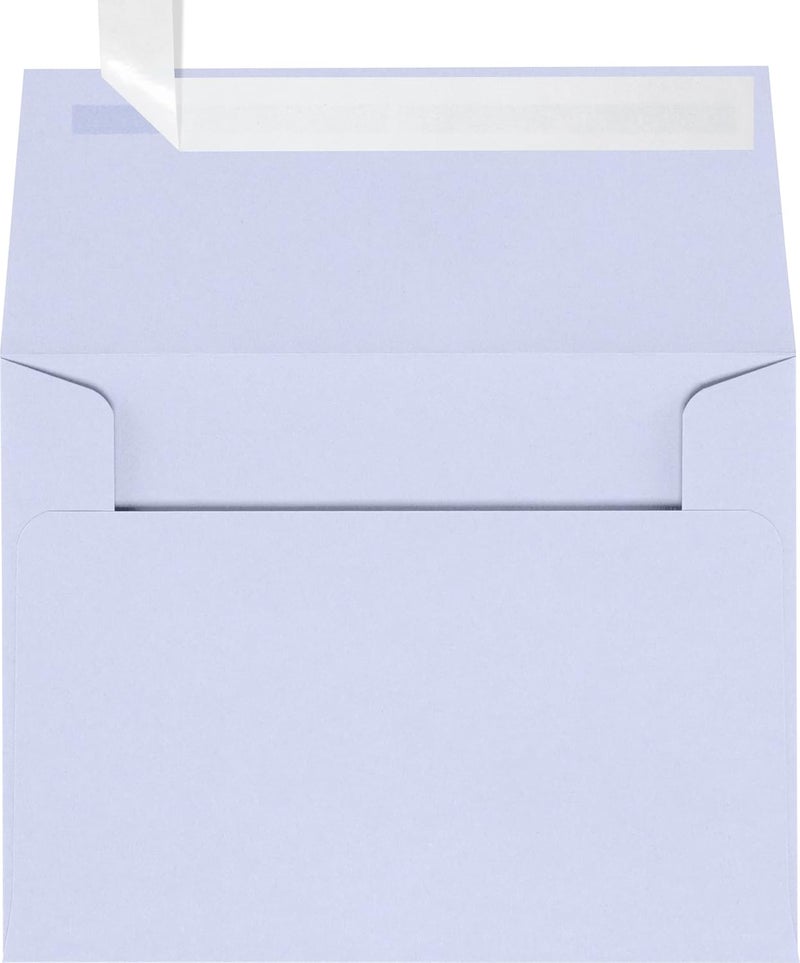 LUXPaper A2 Invitation Envelopes | Peel & Press | 4 3/8" x 5 3/4" | Lilac Purple | 80lb. Text | 50 Qty - Image 1