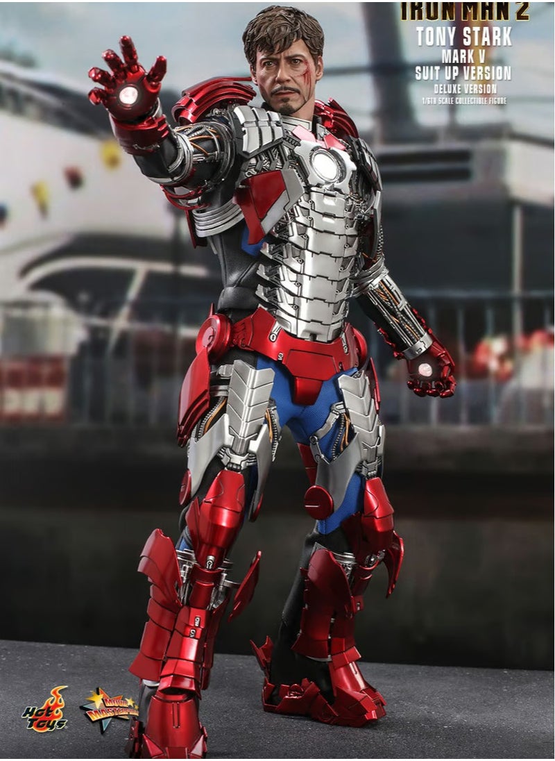 Hot Toys - Iron Man 2 - Tony Stark (Mark V Suit Up Version) Deluxe Sixth Scale Figure by Hot Toys - Image 1