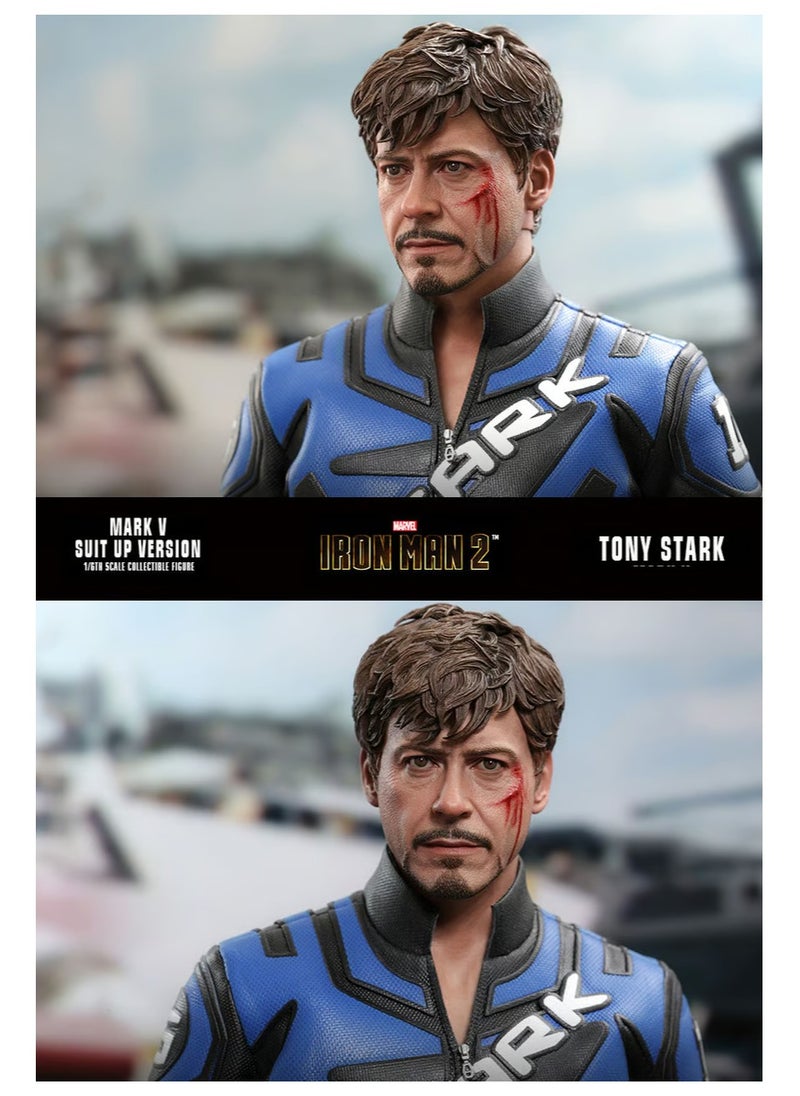 Hot Toys - Iron Man 2 - Tony Stark (Mark V Suit Up Version) Deluxe Sixth Scale Figure by Hot Toys - Image 1