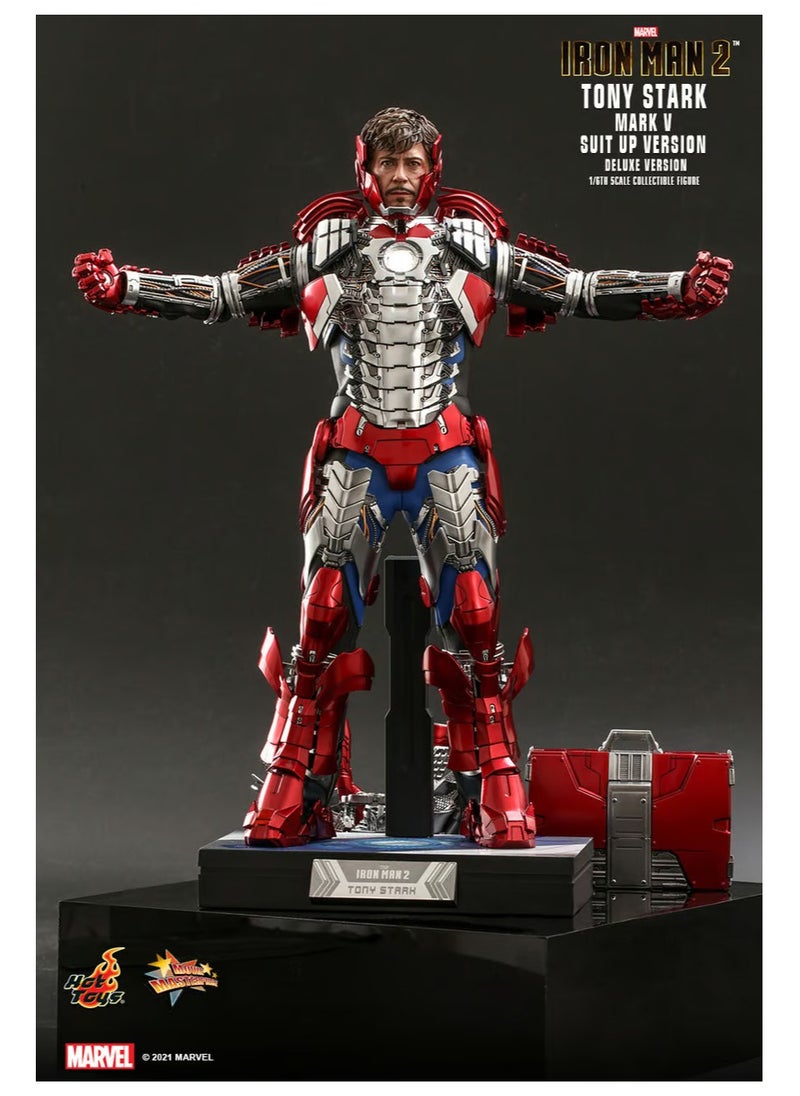 Hot Toys - Iron Man 2 - Tony Stark (Mark V Suit Up Version) Deluxe Sixth Scale Figure by Hot Toys - Image 1
