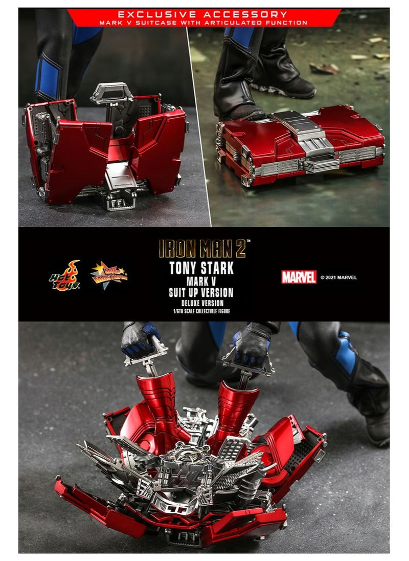 Hot Toys - Iron Man 2 - Tony Stark (Mark V Suit Up Version) Deluxe Sixth Scale Figure by Hot Toys - Image 1