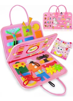 Y&D Busy Board Toys For Kids Toddler Sensory Toys Felt Activity Board For Boys And Girls Preschool Educational Learning Toy Gift For 2-4 Years Old Children Travel Toy For Airplane Or Car  - Image 1