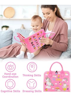 Y&D Busy Board Toys For Kids Toddler Sensory Toys Felt Activity Board For Boys And Girls Preschool Educational Learning Toy Gift For 2-4 Years Old Children Travel Toy For Airplane Or Car  - Image 4