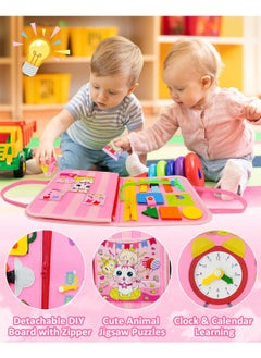 Y&D Busy Board Toys For Kids Toddler Sensory Toys Felt Activity Board For Boys And Girls Preschool Educational Learning Toy Gift For 2-4 Years Old Children Travel Toy For Airplane Or Car  - Image 2
