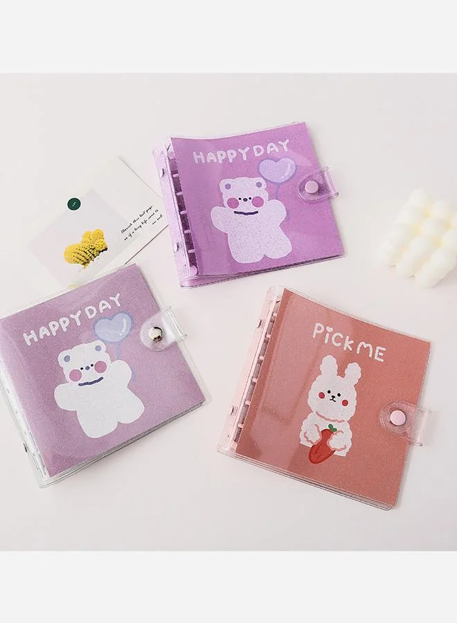Styli Happy Day Notebook with Cover - Purple