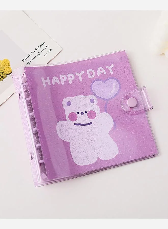 Styli Happy Day Notebook with Cover - Purple