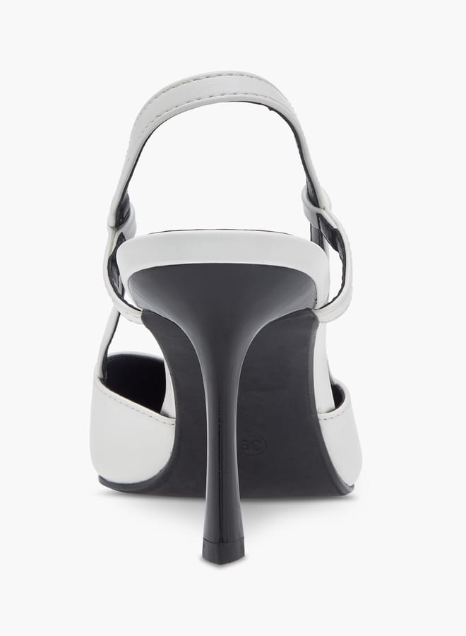 Celeste Women's Panelled Pointed Toe Slip-On Shoes with Stiletto Heels - Image 5