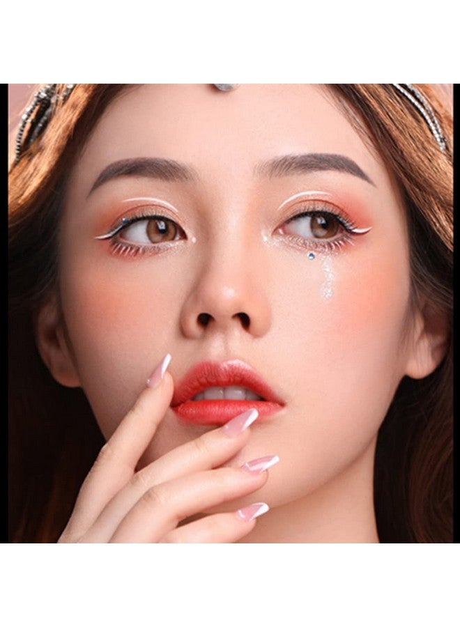 Go Ho 12 PCS White Eyebrow Eyeliner Pencils,White Eyeshadow Makeup Pen,Sweatproof Eye Highlighter Makeup Pencil,Long-lasting Nice Color Eye Brow Gel Pen,Brow Tint Pencils（White） - Image 5