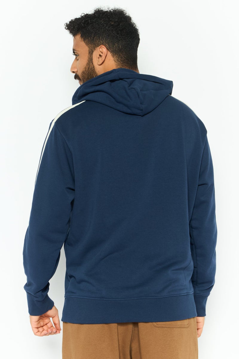 New Balance Men Sportswear Fit Graphic Print Hoodie, Navy - Image 2