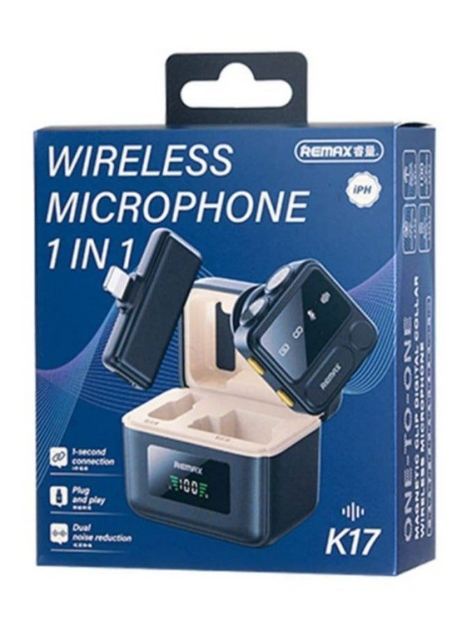 REMAX K17 1-in-1 Wireless Lavalier Microphone For iPhone - Image 2