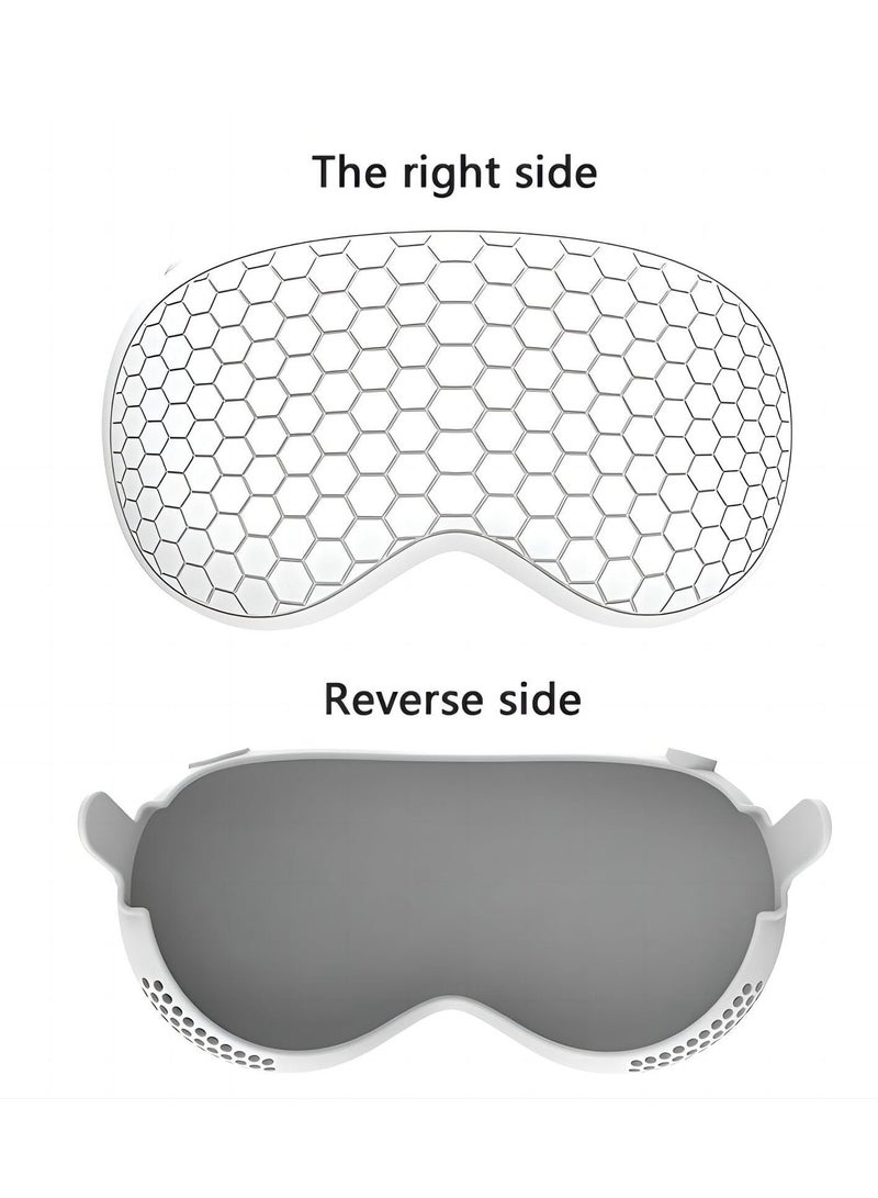 Compatible with Apple Vision Pro Case and Protective Cover Full Protective Cover for Vision Pro VR Headset 2024 Accessories Provides Superior Protection Against Scratches White - Image 4