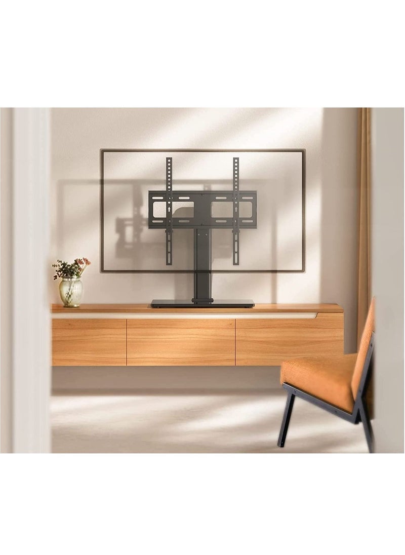 SKY-TOUCH - Home Design Flat Panel TV Desktop Mount Mobile TV Stand, Universal TV Mount Stands with Bracket for 37-55 Inch flat panel TV station type seat frame, Height Adjustable TV Base Stand Holds 60 KG & Max - Image 1