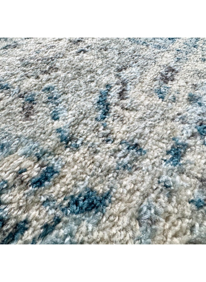 HANDPICKED FURNITURE Ultra Soft Area Carpets For Bed Room Living Room And Dining Room Anti-Slip Floor Carpets Easy To Clean 100 X 200 Cm 33 X 66 Ft Blue - Image 1