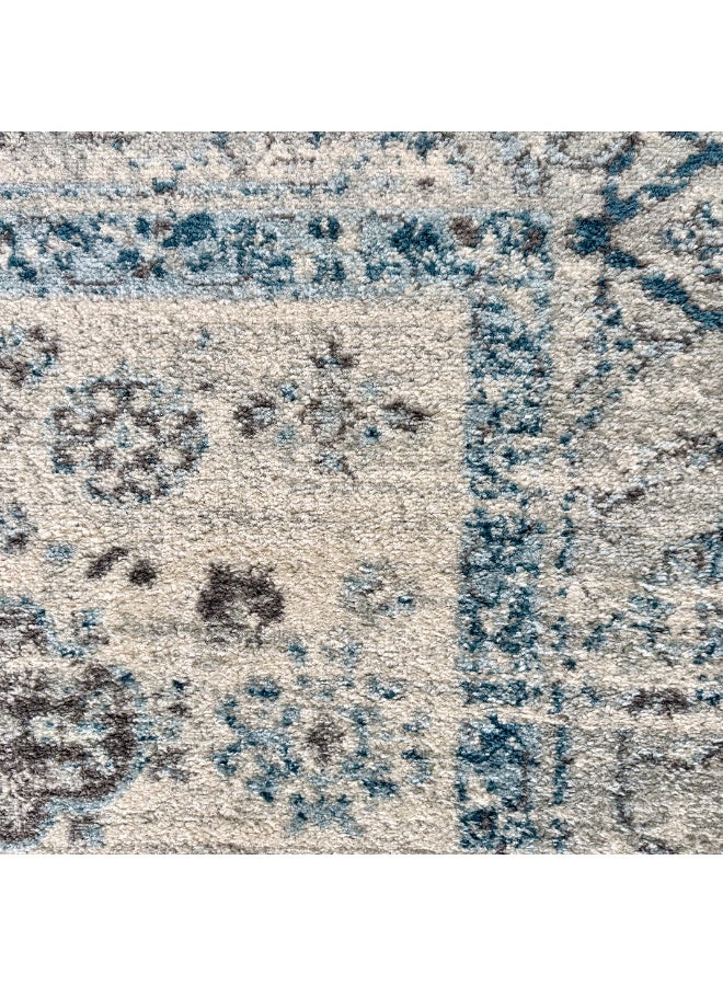 HANDPICKED FURNITURE Ultra Soft Area Carpets For Bed Room Living Room And Dining Room Anti-Slip Floor Carpets Easy To Clean 100 X 200 Cm 33 X 66 Ft Blue - Image 5