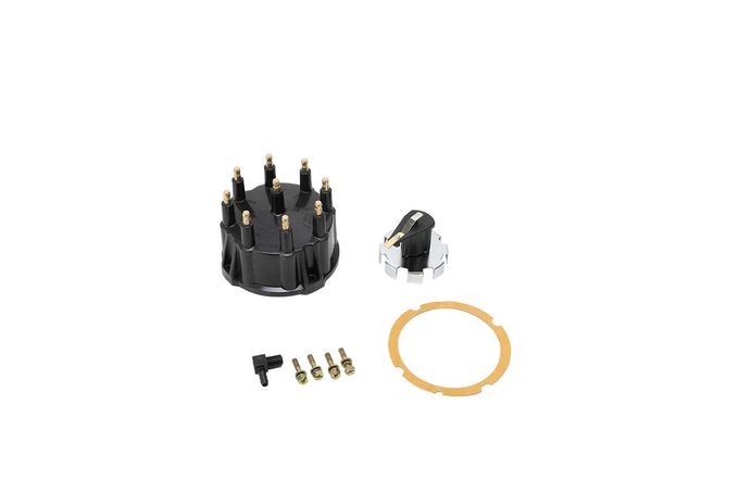AA Ignition Replacement Distributor Cap Tune Up Kit Compatible with Mercruiser GM V8 Engines with Thunderbolt IV, V HEI Ignition System Replaces Parts 187523, 805759Q3, 805759T3 Rotor, Cap, Gasket - Image 1