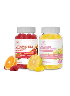 Vitamin B12 And Collagen Gummies Bundle Nongmo Gluten Free No Corn Syrup All Natural Supplements 60 Ct Vitamin B12 Gummies And 60 Ct Collagen Gummies 30 Days Supply - pzsku/ZF3BCFAF5230A7F1EC2C4Z/45/_/1695134018/a356f29a-b0d4-413b-b4ac-d2f881937540