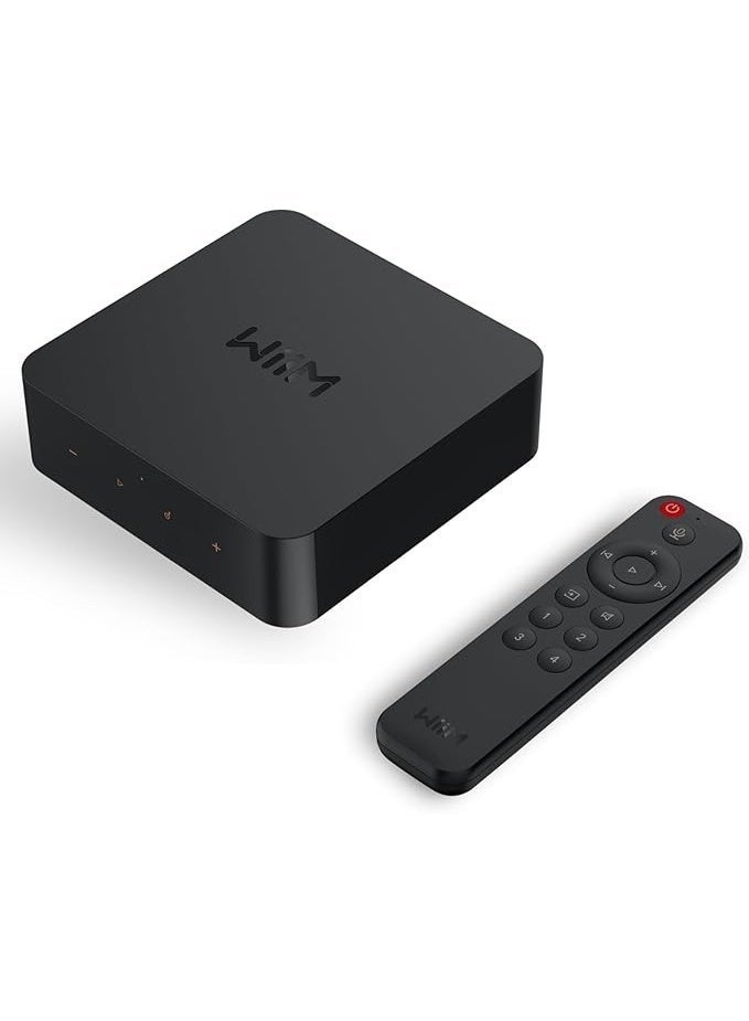 WiiM Pro Plus - AirPlay 2 Receiver,Google Cast Audio, Multiroom Streamer with Premium AKM DAC, Voice Remote, Works with Siri/Google, Stream Hi-Res Audio from Spotify, Tidal and More - Image 1
