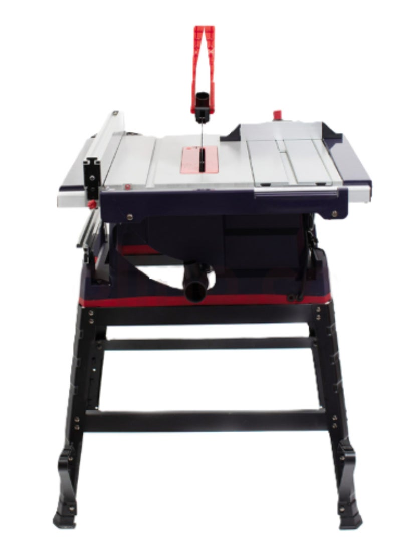 makute Table Saw 2000W, Circular Saw with Aluminum Tabletop, Extendable Work Table, 45° Tilt, 5000 RPM, Φ255 Blade, 90° Cutting Depth 86mm, 60mm at 45°, Emergency Stop, Woodworking Tool, TS131-255  - Image 2