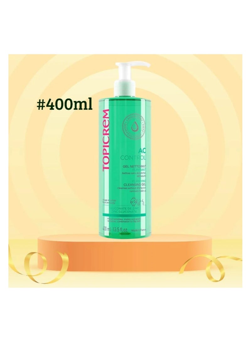 Topicrem   AC Control Cleansing Gel, 400 ml - Image 1