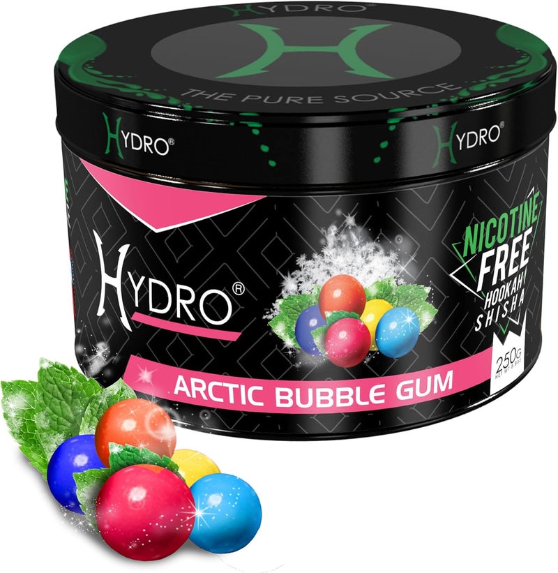Hydro Nicotine Free Shisha 250g Jar ARCTIC BUBBLE GUM - Image 1