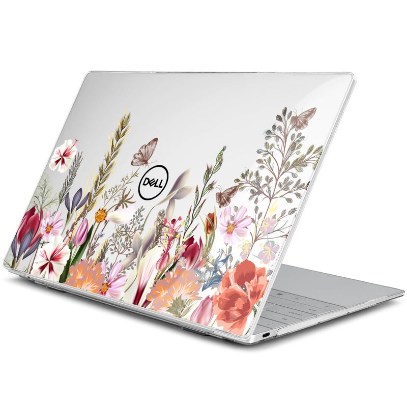 Batianda Case for 2024 Dell XPS 13 Laptop Copilot+ PC 13.4" Display Model Number 9345/9350, Lovely Ultra-Slim Lightweight Scratch-Resistant Hard Cover with Professional Protection, Flower Field - Image 1