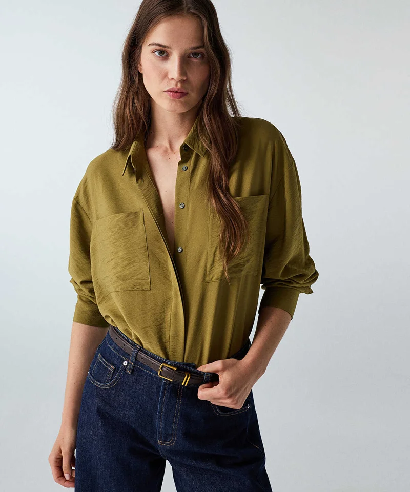 ايبيكيول Crinkle-Effect Shirt