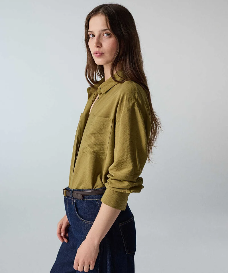 Ipekyol  Crinkle-Effect Shirt for Women | Best Price UAE