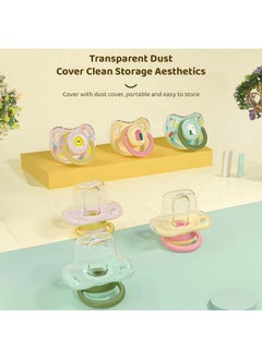 StarAndDaisy Soft Silicone Baby Pacifiers With Unique Shape To Support Psychological Breathing, Teether & Pacifier For Newborns. (Pink)  - Image 2
