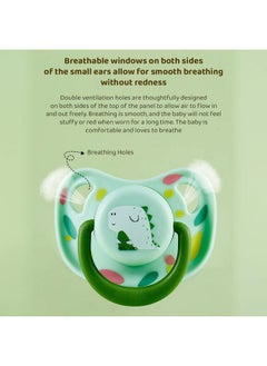 StarAndDaisy Soft Silicone Baby Pacifiers With Unique Shape To Support Psychological Breathing, Teether & Pacifier For Newborns. (Pink)  - Image 4