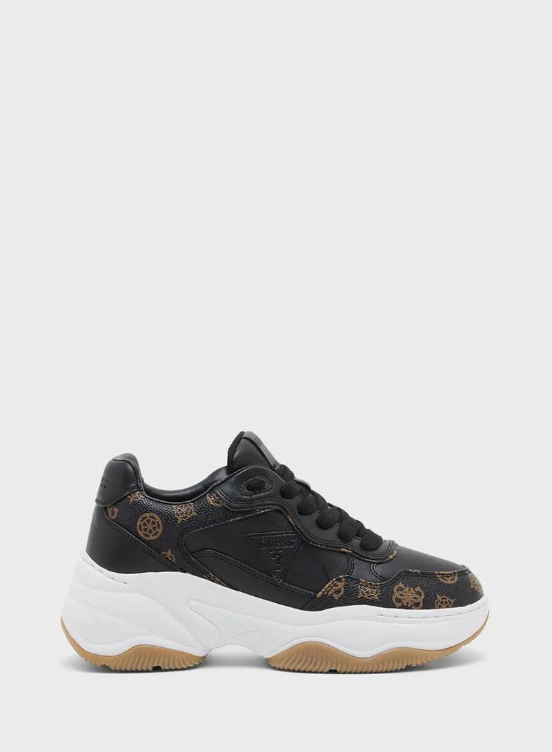 GUESS Lace Up Low Top Sneakers