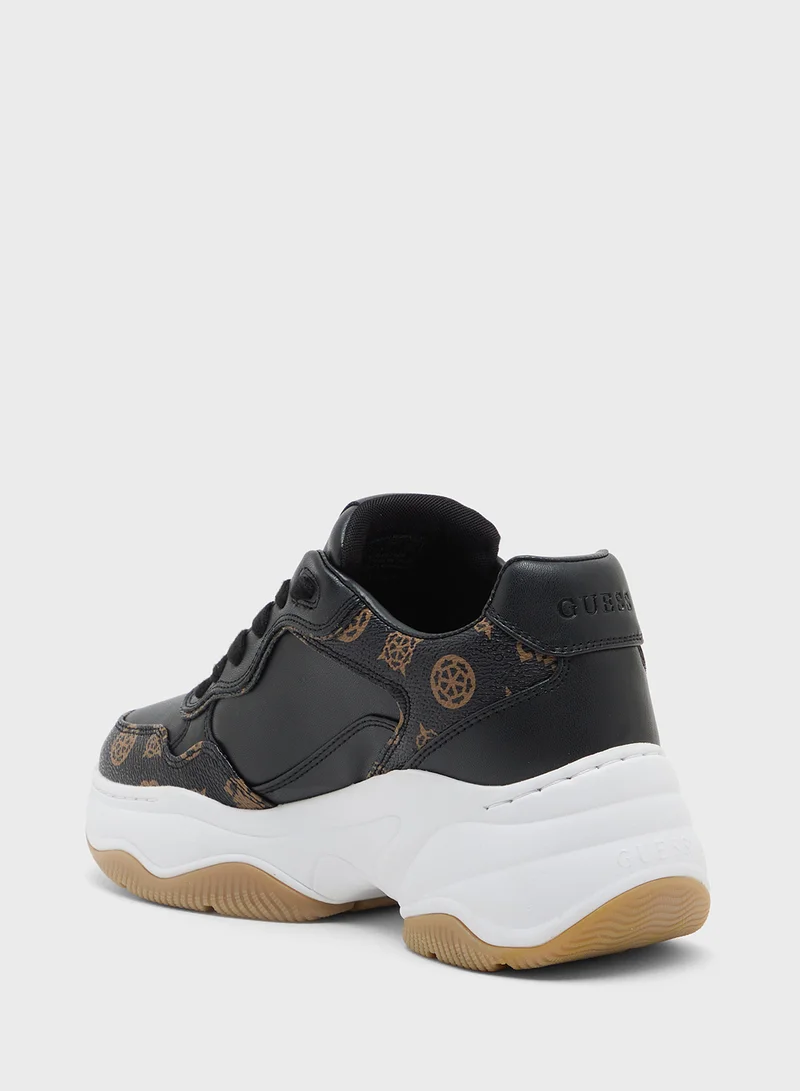 GUESS Lace Up Low Top Sneakers