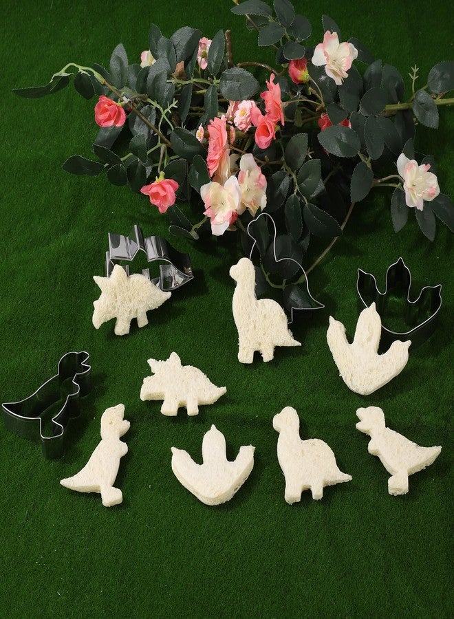 ANCKNE Cookie Cutter ANCKNE Dinosaur Cookie Cutter Set Small Size Stainless Steel Shaped for Kids Dinosaur Theme Birthday Party Supplies - Image 5