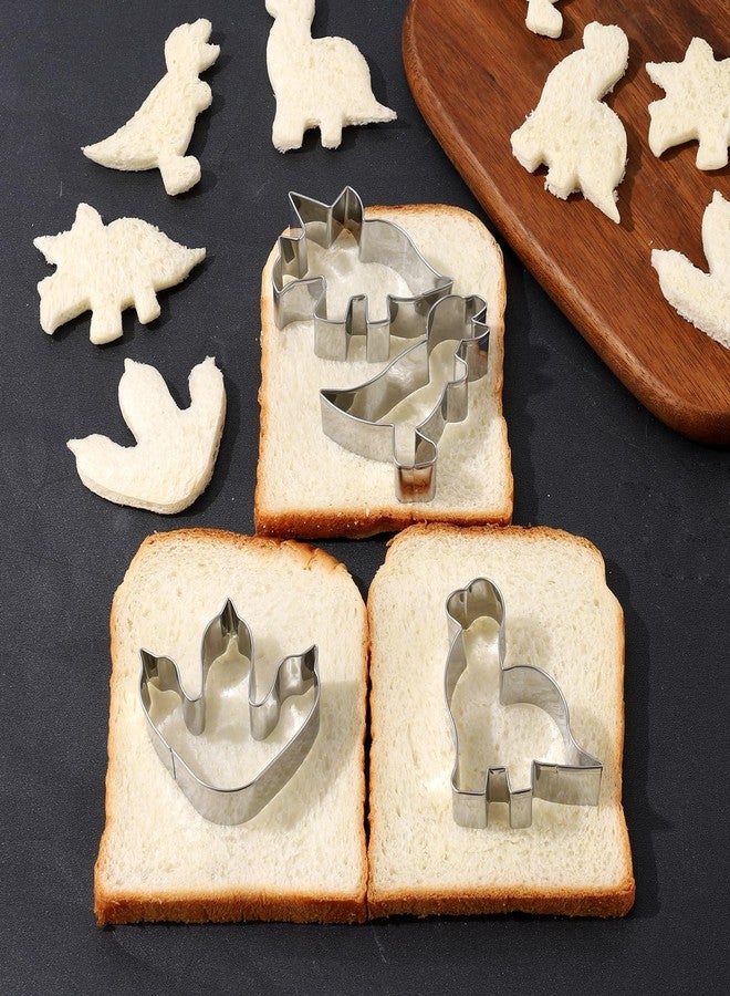 ANCKNE Cookie Cutter ANCKNE Dinosaur Cookie Cutter Set Small Size Stainless Steel Shaped for Kids Dinosaur Theme Birthday Party Supplies - Image 4