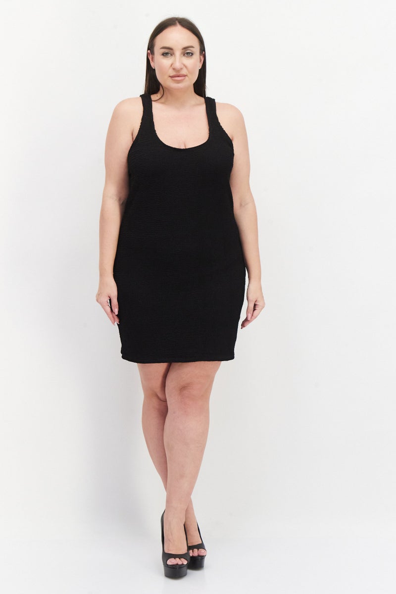 royalty Women Bodycon Mini Dress, Black - Image 3