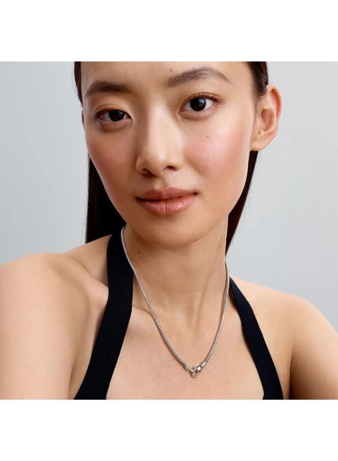 باندورا Studded Clasp & Chain Necklace