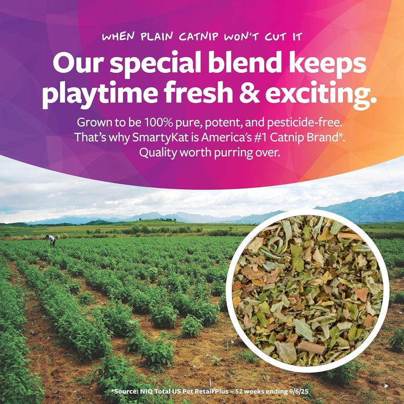 Smartykat (3 Count) Skitter Critters Catnip Cat Toys - Gray/Cream, 3 Count - Image 4