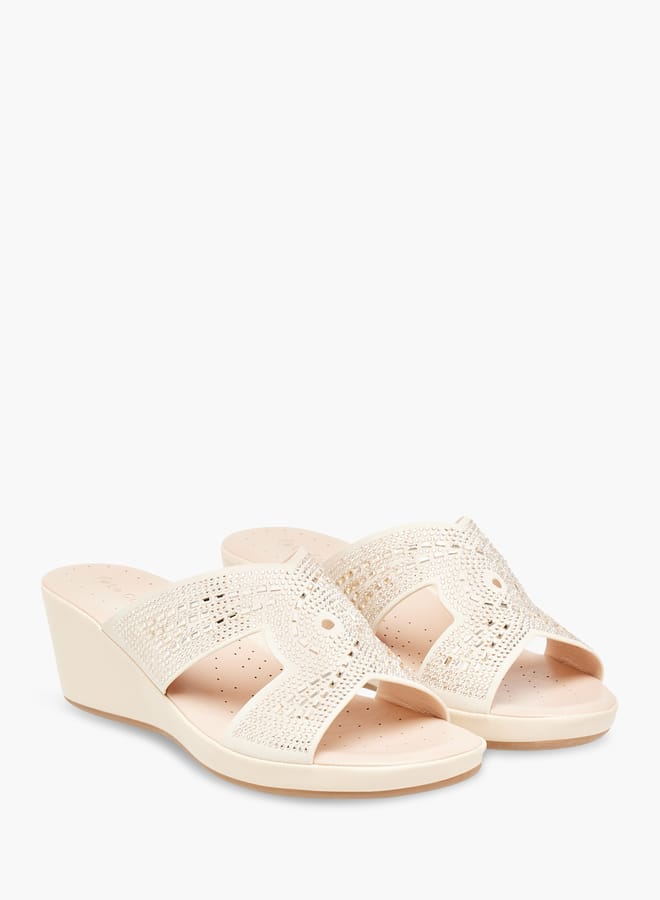 Le Confort Womens Embellished Slip-On With Wedge Heels - Image 2