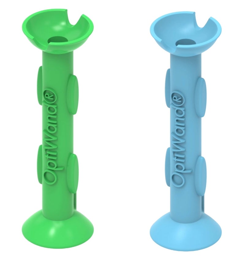 OptiWand 2 Pack - Small Portable Soft Contact Lens Removal & Insertion Tools - Silicone Rubber Eye Lens Inserter & Remover Device with Pincher End & Finger Grips Safe & Easy to Use, Travel Size 1.75" - Image 1