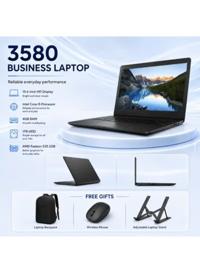 Business Laptop 15.6" FHD Display, Intel Core i5, 8GB RAM, 256GB SSD, Includes Free Bag, Mouse, and Laptop Stand - Image 1