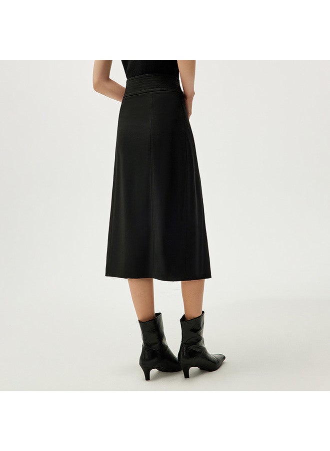 HLA 25 تنورة نسائية أنيقة وعصرية رفيعة تحتوي على الصوف لفصل الربيع/الخريف - Image 5